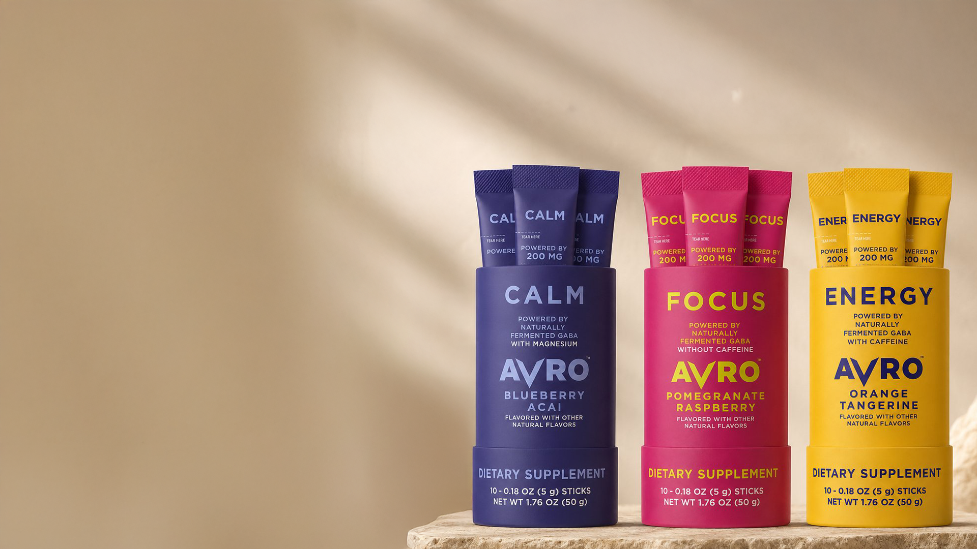 AVRO Calm, Focus and Energy tubes