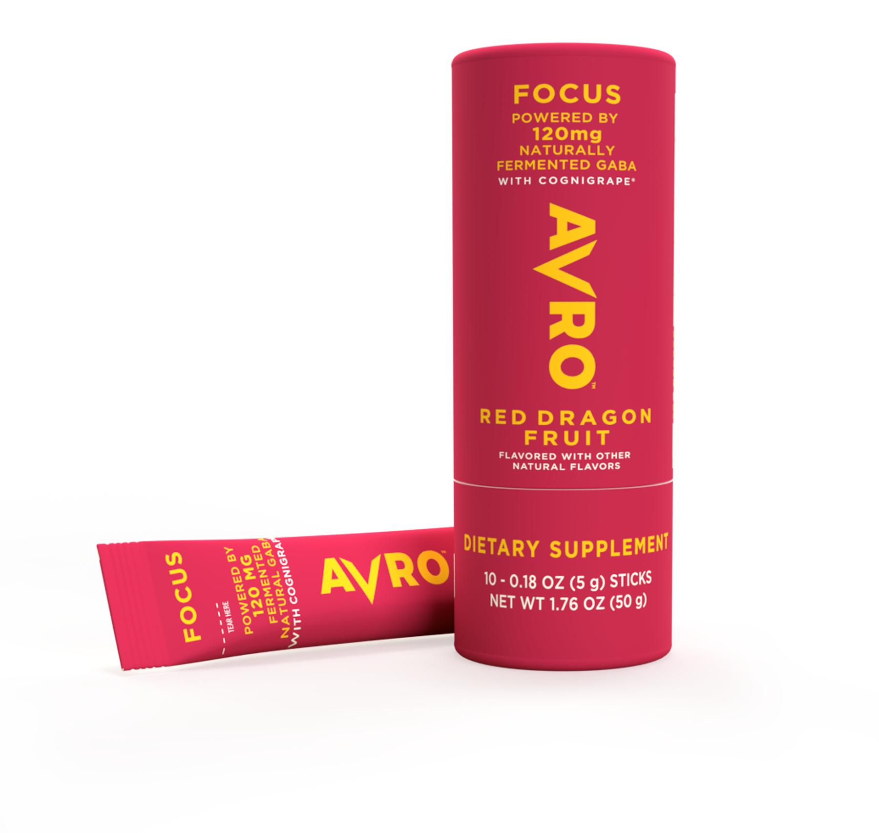 AVRO Life Focus Tube - Red Dragon Fruit