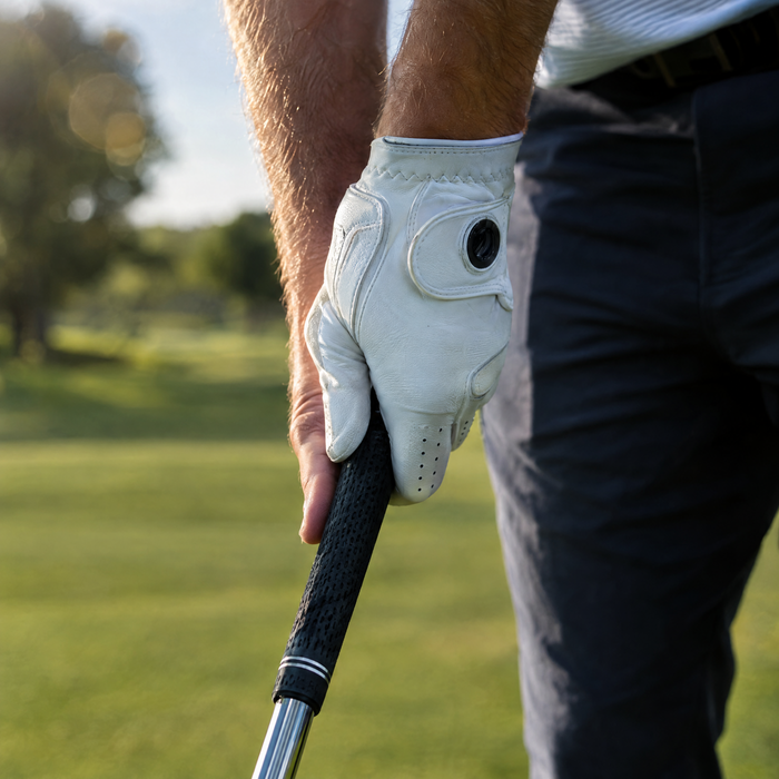 Golf club and ball on a tee