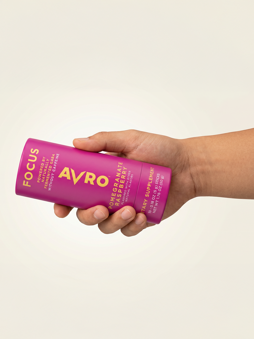 Hand holding an AVRO Focus tube