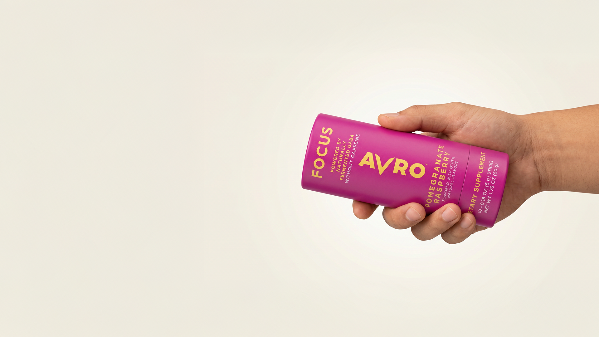 Hand holding an AVRO Focus tube
