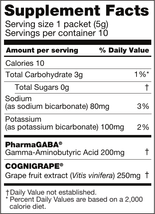 Red Dragon Fruit Supplement Facts panel